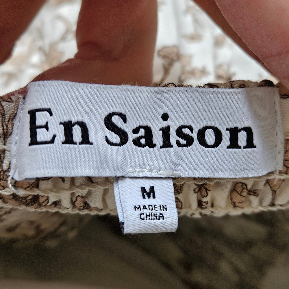 En Saison Gianna Maxi Dress Ruffled Tiered Floral Boho Free People Size Medium - Picture 11 of 14